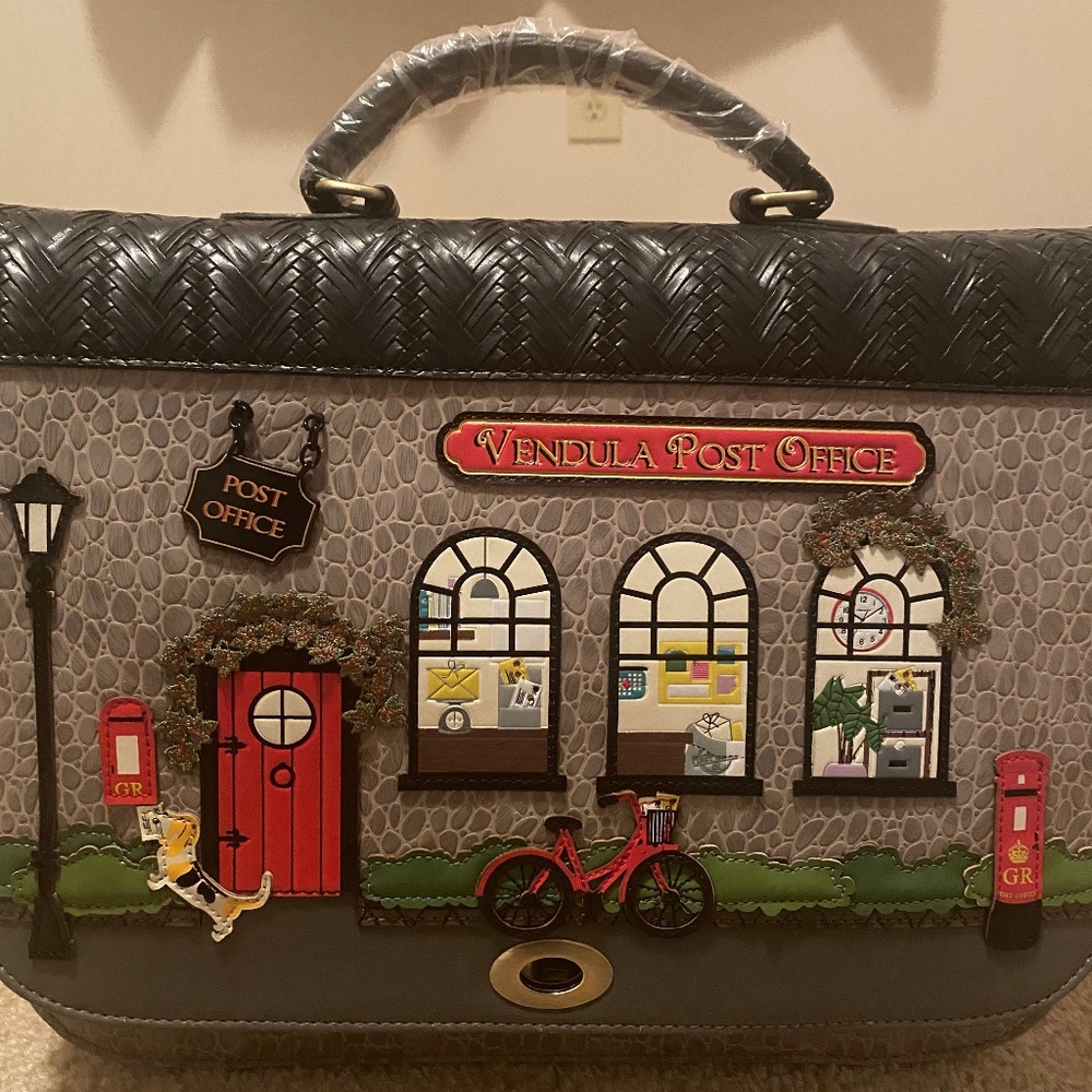Vendula London Post Office Satchel Bag 14 x 10